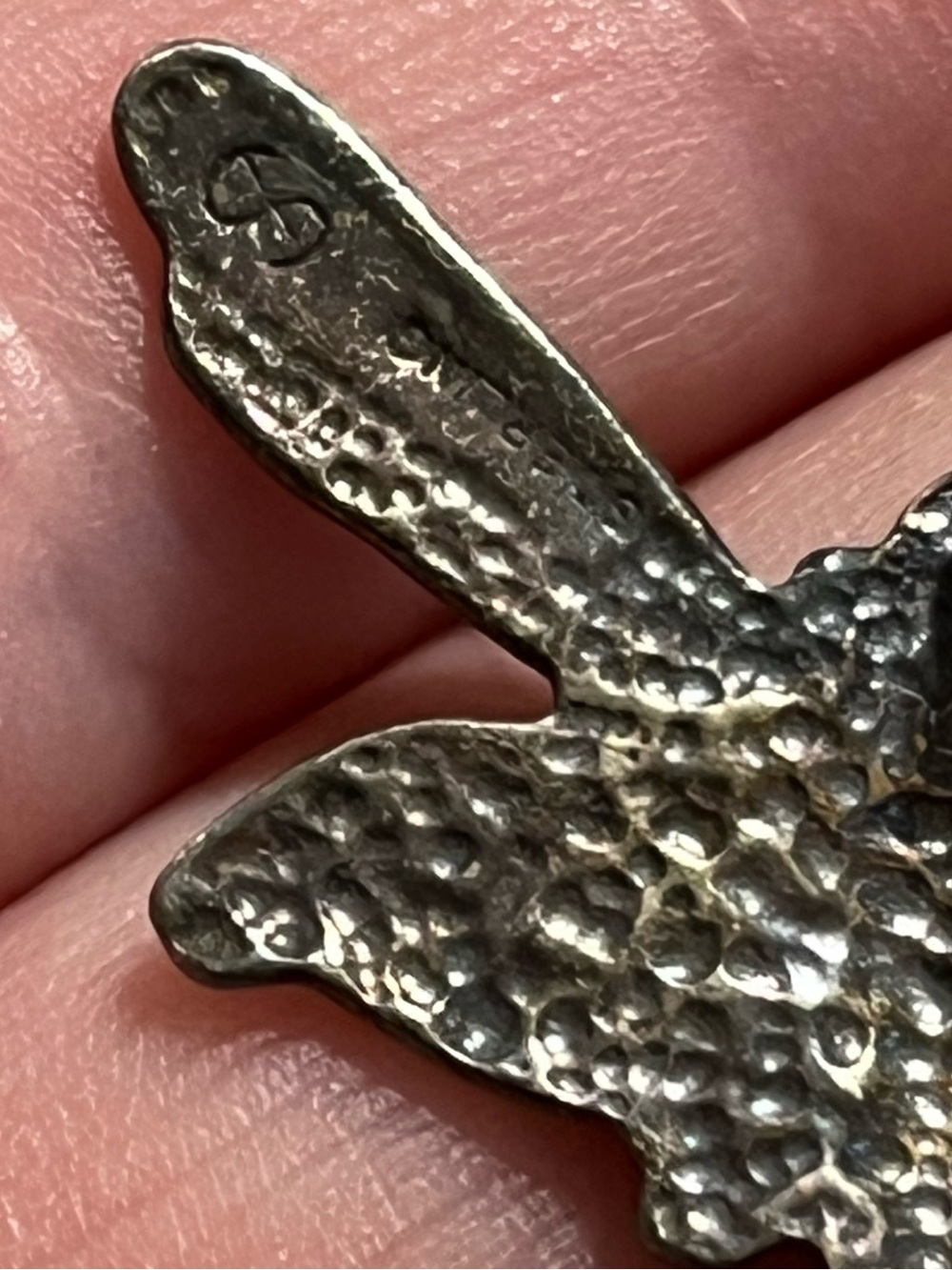 Vintage Sterling Silver 925 Art Nouveau Fairy Brooch Pin - Picture 6 of 7